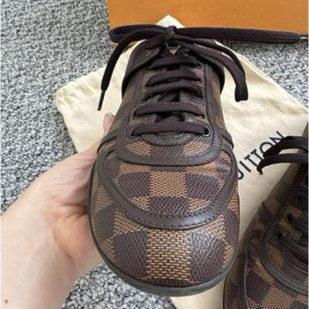 Louis Vuitton Checkered Brown Sneakers - Picture 2 of 4
